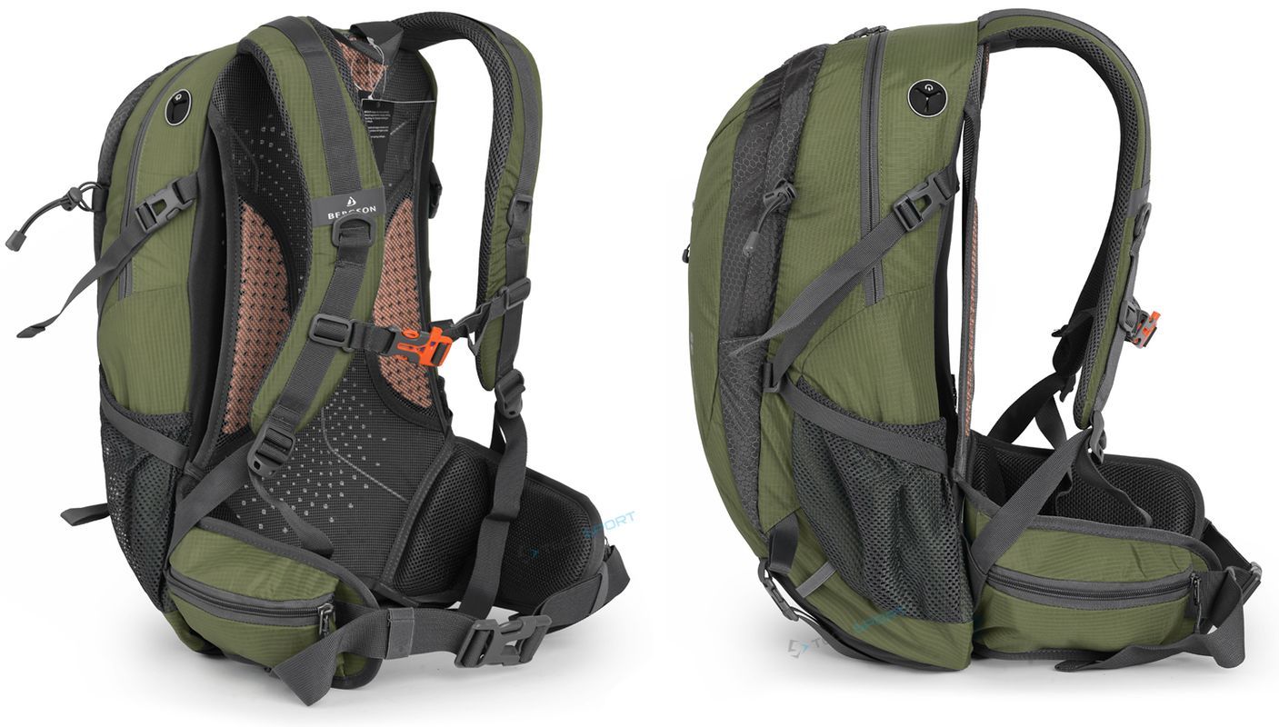 Bergson Adal 35l | Wentylowany Plecak Turystyczny | Oliwka