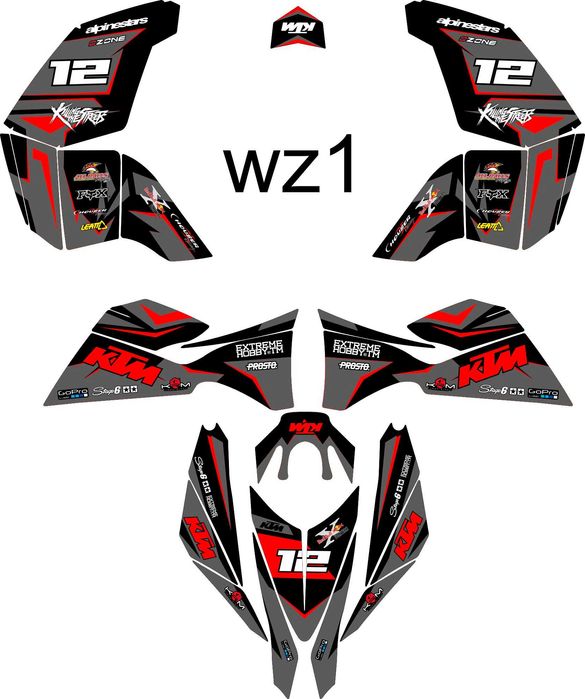 Naklejki KTM 525 XC Okleina