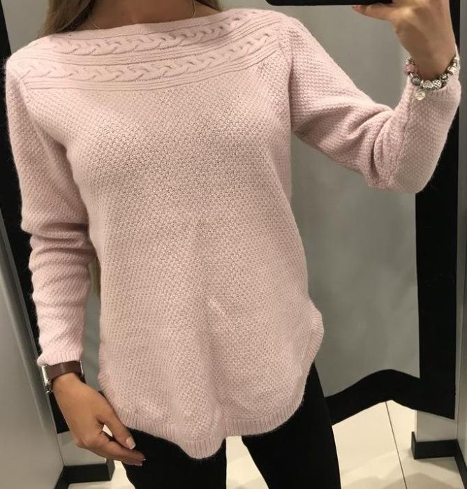 свитер джемпер пудровый Monsoon альпака вискоза р. М/евро40/наш46