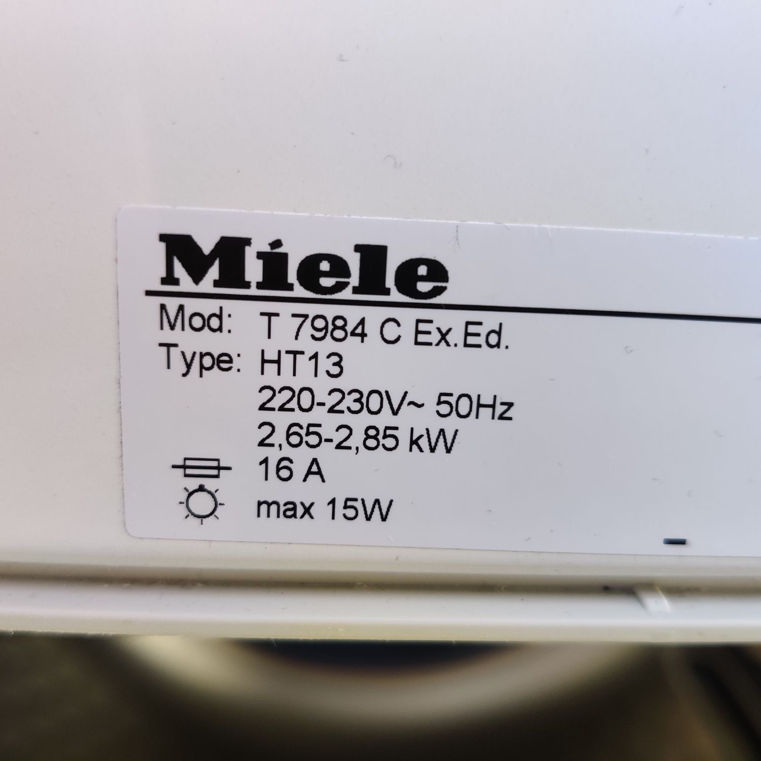 Сушильна машини Miele T 7984C сушка