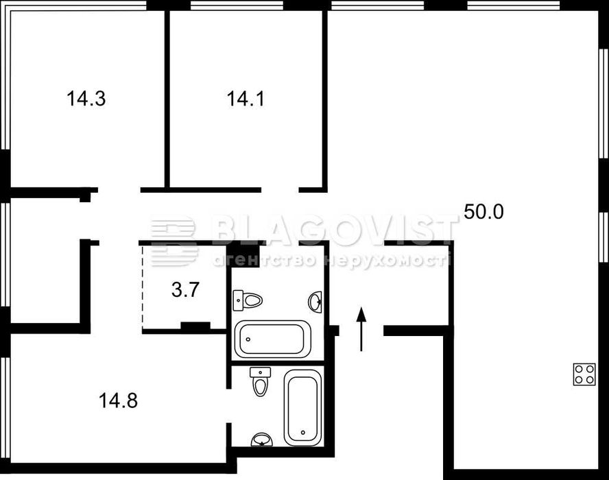 Продаж 3к квартири 125м2 ЖК Файна Таун Салютна Нивки