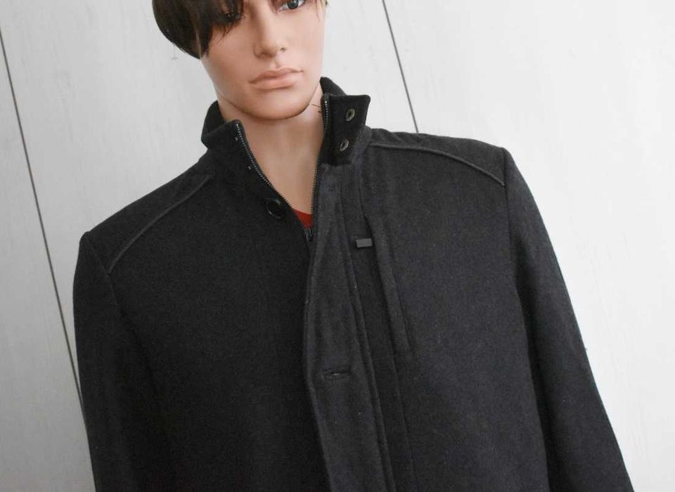 Kurtka wełniana bosmanka S wełna zimowa ciepła kurtka męska elegancka