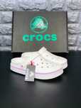 Crocs женские тапочки White-Pink. Топ сезона! Крокс жіночі Супер цена!