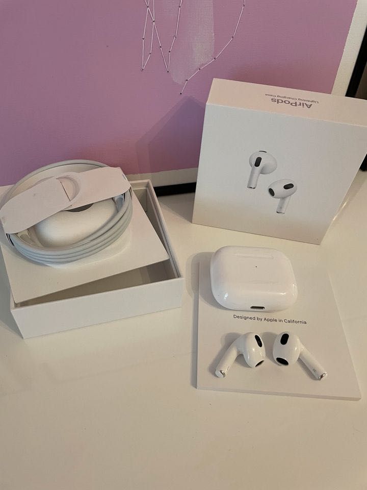 Apple Airpods NEW 3 покоління навушники-вкладиші Bluetooth