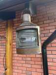 Lampa okrętowa loft miedziana stara lampa okrętowa