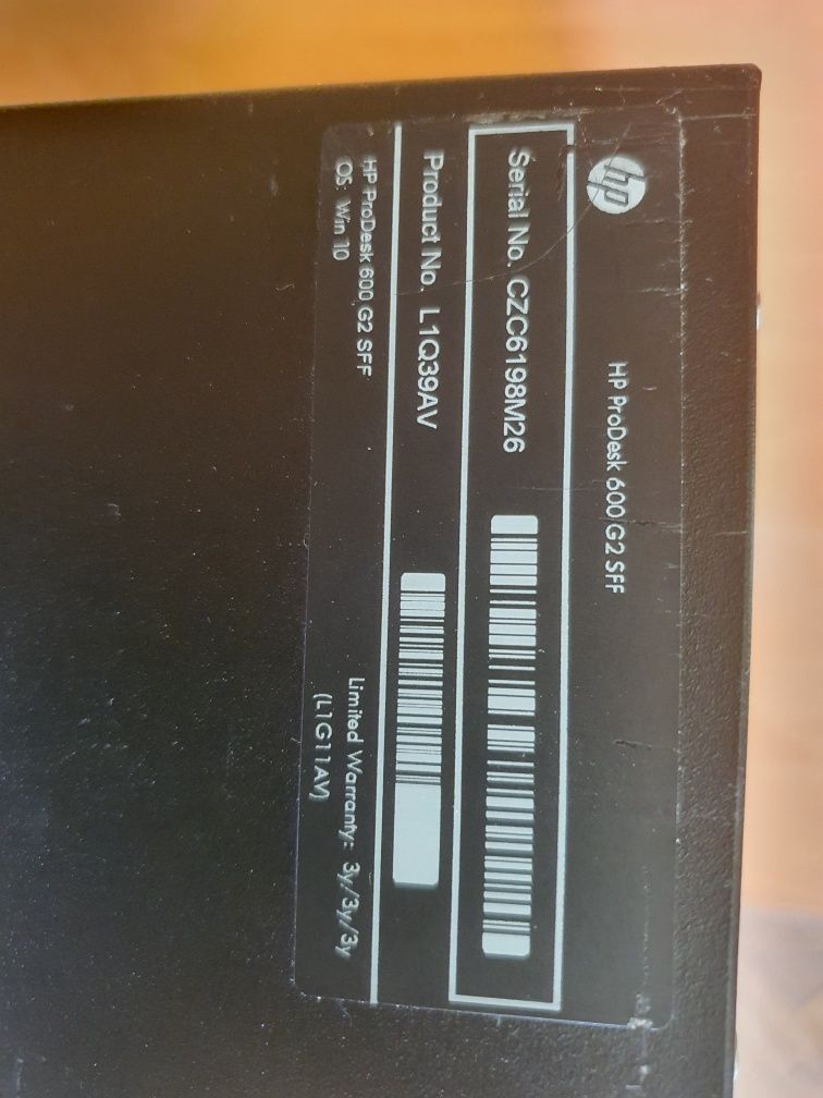 Komputer HP Prodesk 600 G2 i7 6gen