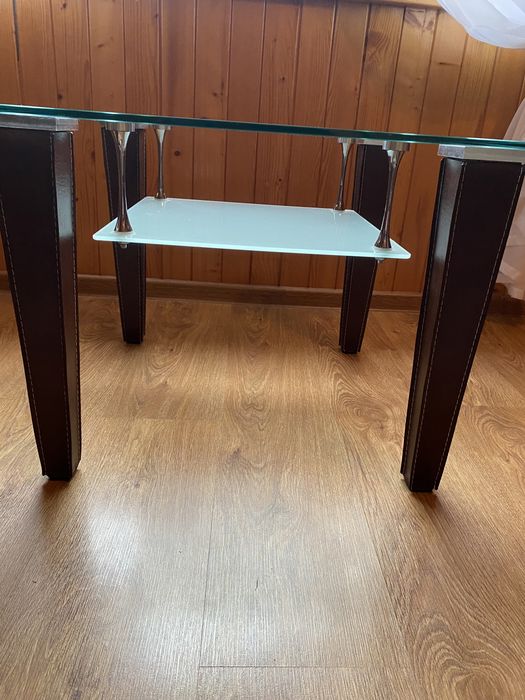 Stolik szklany kawowy lawa