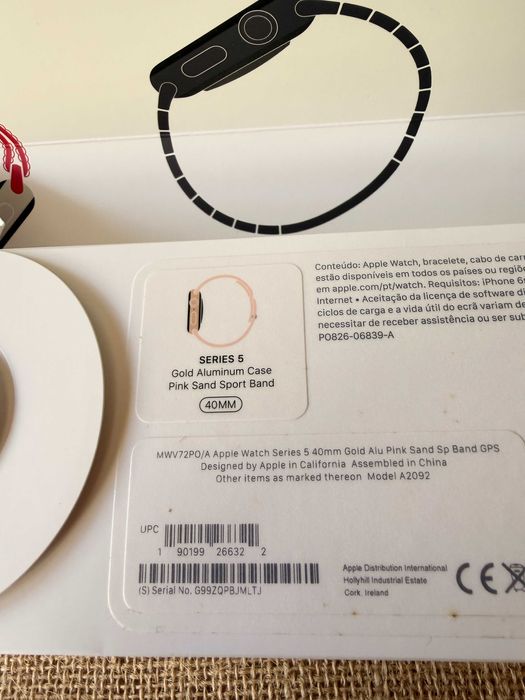 Apple Watch 5 - 40mm - Bom estado e Completo na Caixa Original