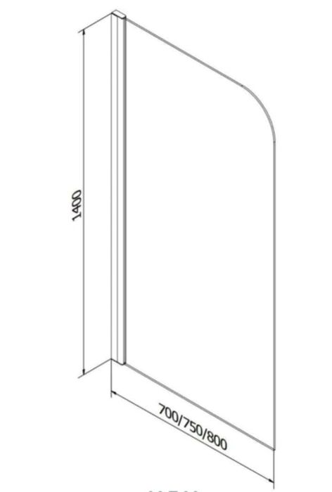 Parawan nawannowy Mexen uniwersalny  75 cm x 140 cm nowy