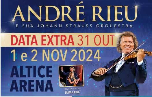 Concerto Andre Rieu 31 de Outubro - 2 bilhetes
