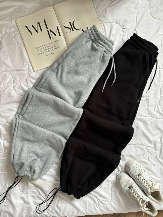 Теплі базові штани с затяжками знизу