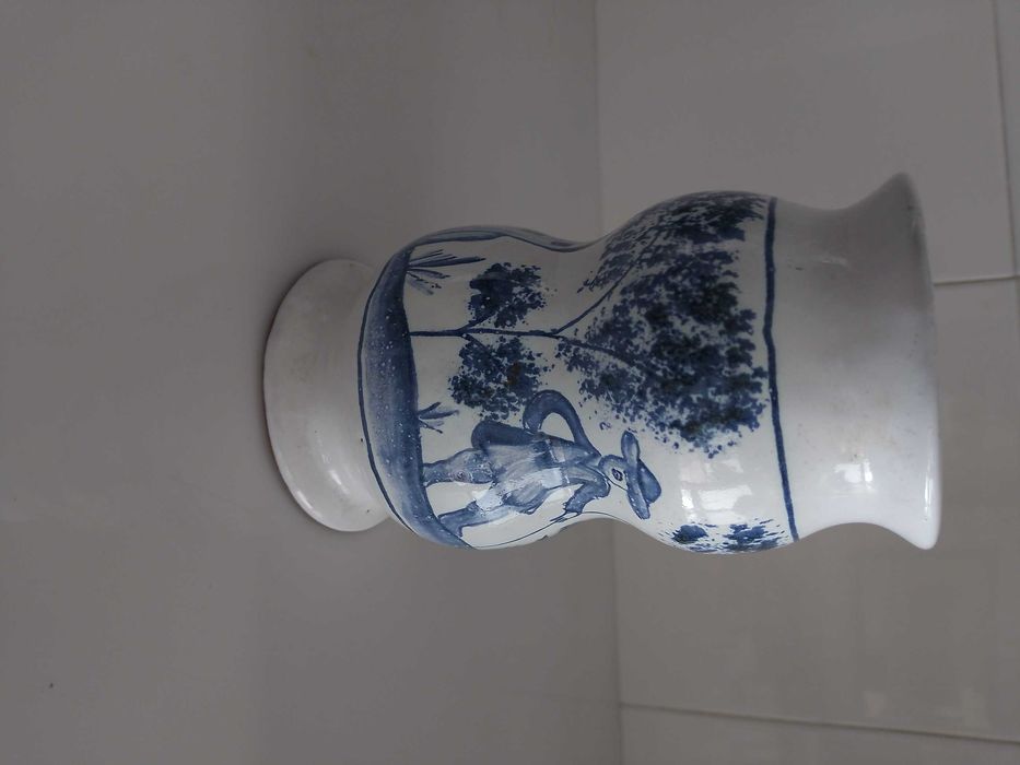 Porta canetas, artesanato alentejano antigo, barro/faiança vidrada.