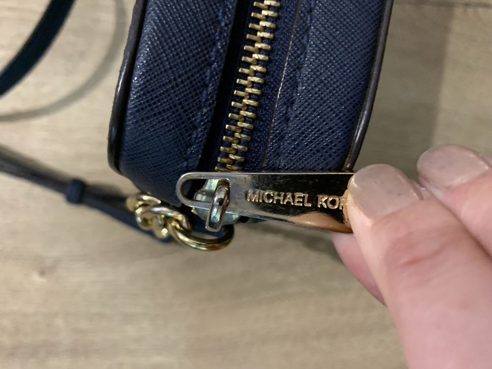 Michael Kors Jet torba na ramie granatowa z paragonem