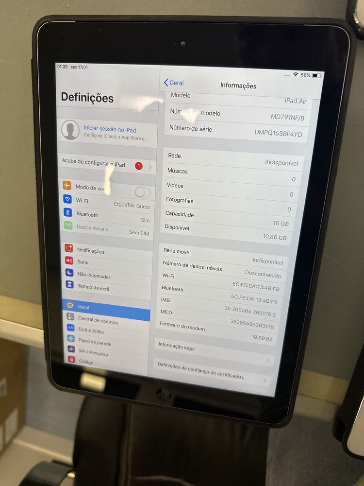 IPAD AIR 16Gb + Cellular 9.7”