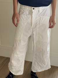 InScene M męskie krótkie spodenki spodnie białe Bermudy pas80