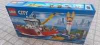 60109 LEGO City Fire Boat - novo e selado