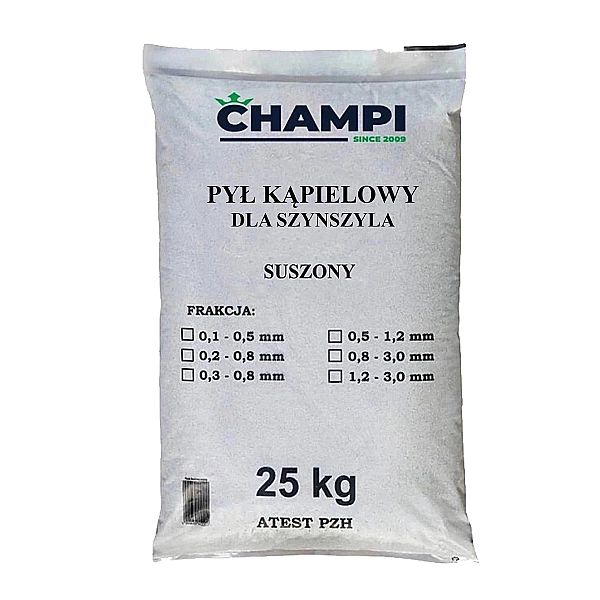 20kg Pył kąpielowy dla szynszyli piasek podłoże do kąpieli basen