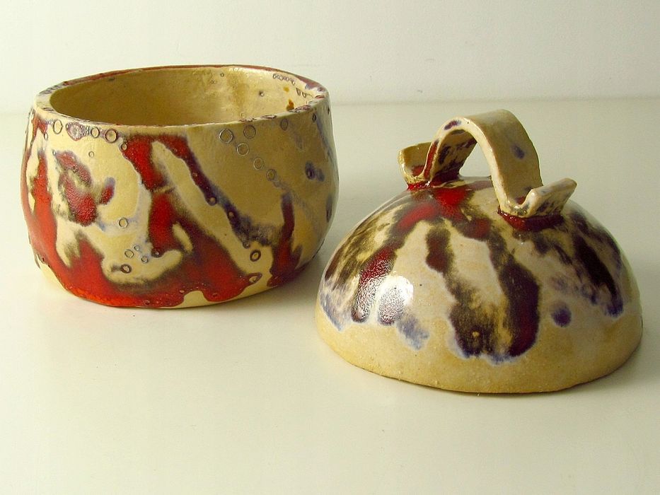 studiokeramik ceramiczna bomboniera pojemnik