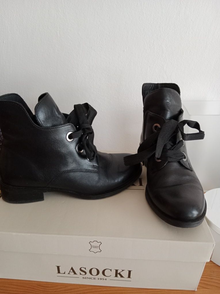 Buty damskie botki roz 36 bardzo dobry Lasocki  stan