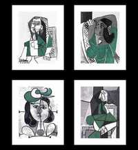 Plakaty Picasso, Zielono-szare Portrety