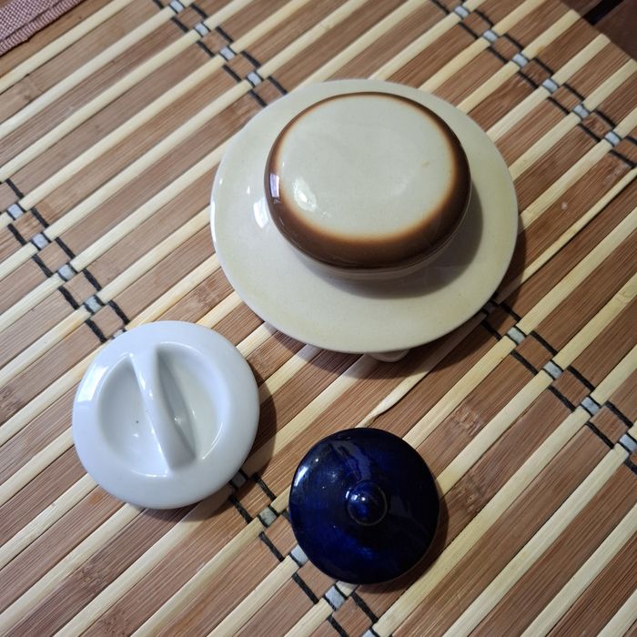 Pokrywki, pokrywka, wieczko ceramiczne różne rozmiary cena za 3szt