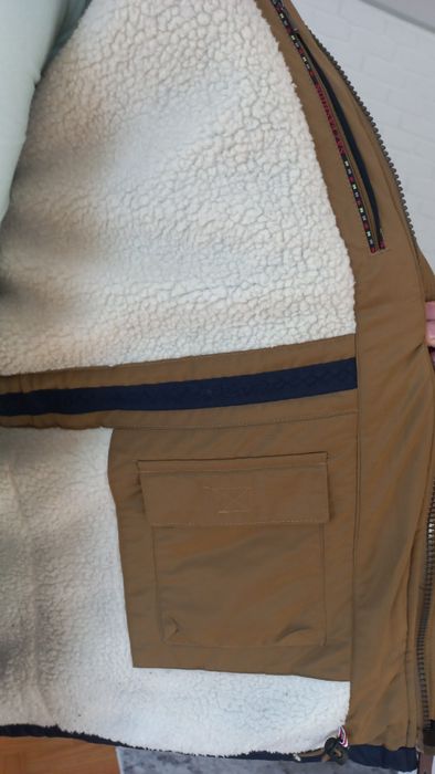 Ciepła męska KURTKA na srogą zimę r.XL na baranku Garment SUPER stan