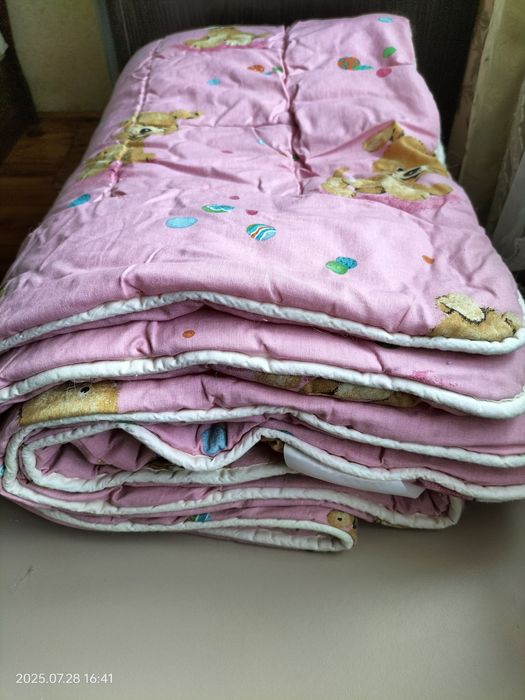 комплект дитяча ковдра і подушка на овчині  "Малюк" Billerbeck