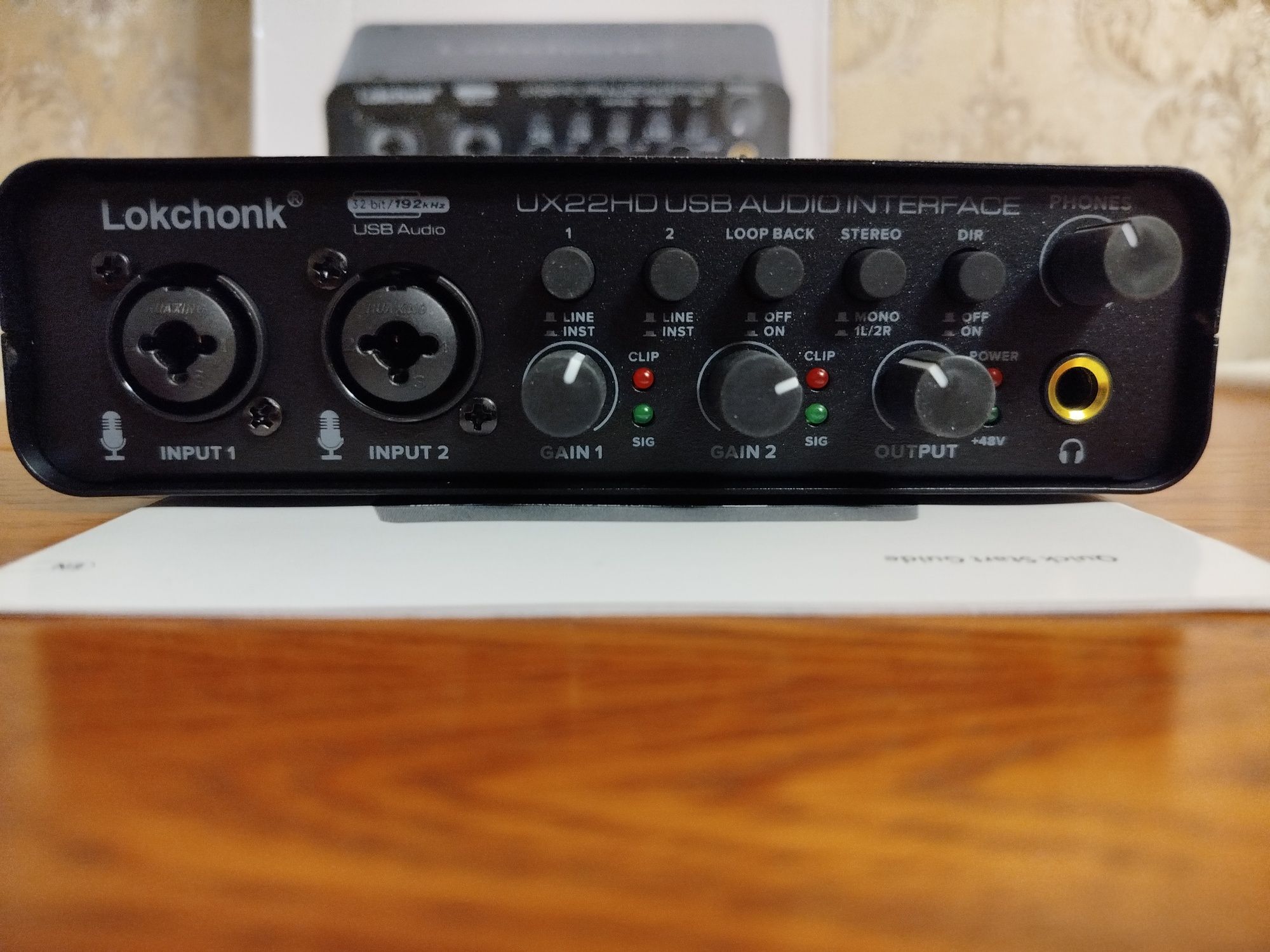 Аудіоінтерфейс USB зовнішня звукова карта UX22 U202 Lokchonk Bomge
