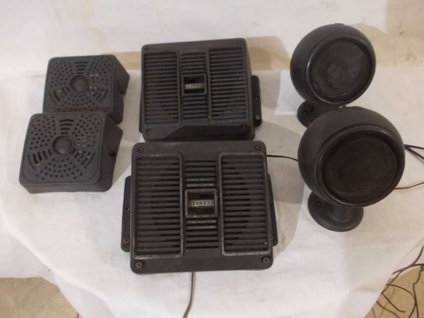 Stare obudowy głośników PRL vintage retro samochodowych