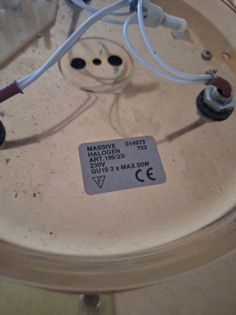 Lampa sufitowa 3-punktowa w stylu retro