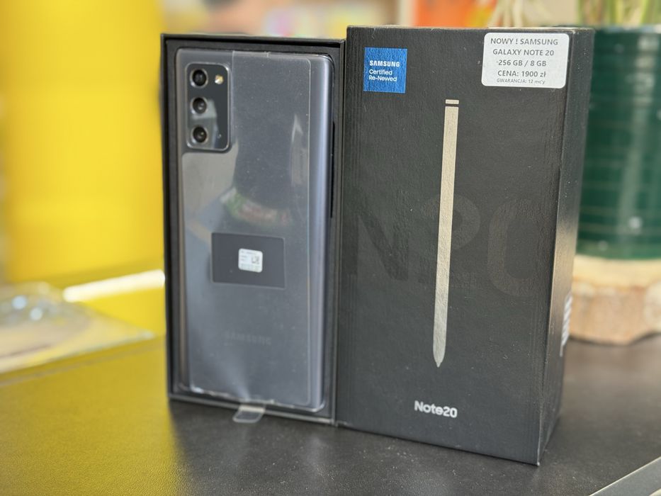 Nowy! Telefon Samsung Galaxy Note 20 256/8 GB l SZARY | 12mcy gwar!
