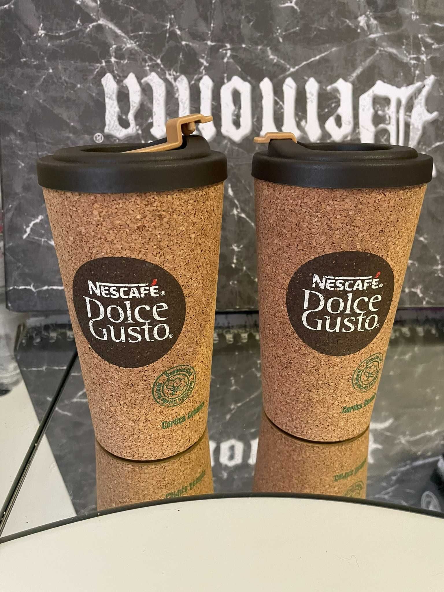 Copos nescafé cortiça