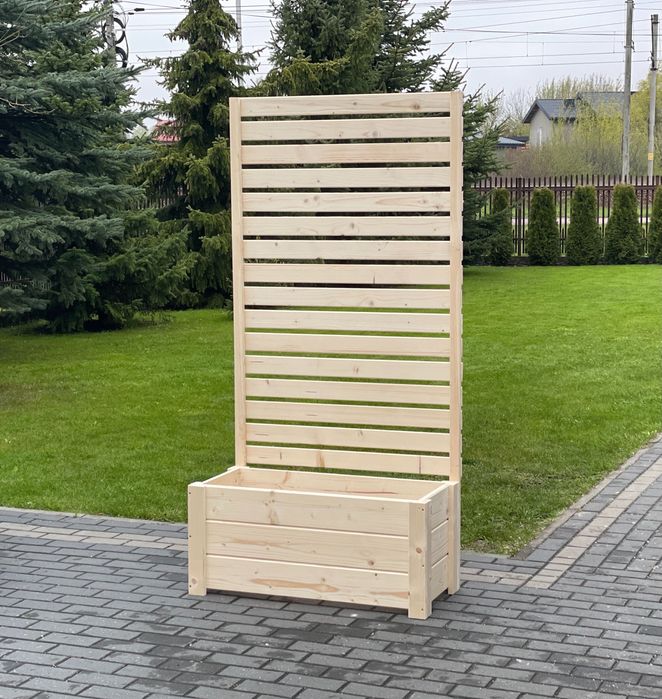 doniczki drewniane pod wymiar, donice, donica drewniana świerkowa