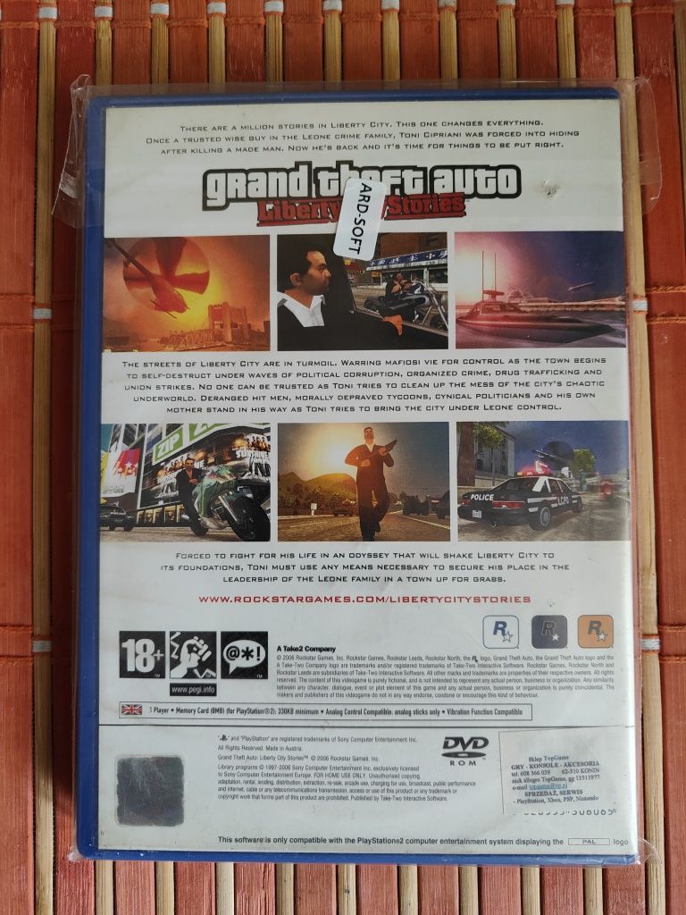 Gra Grand Theft Auto Liberty City Stories PS2