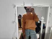 Sweter wełniany wełna wool sweater L