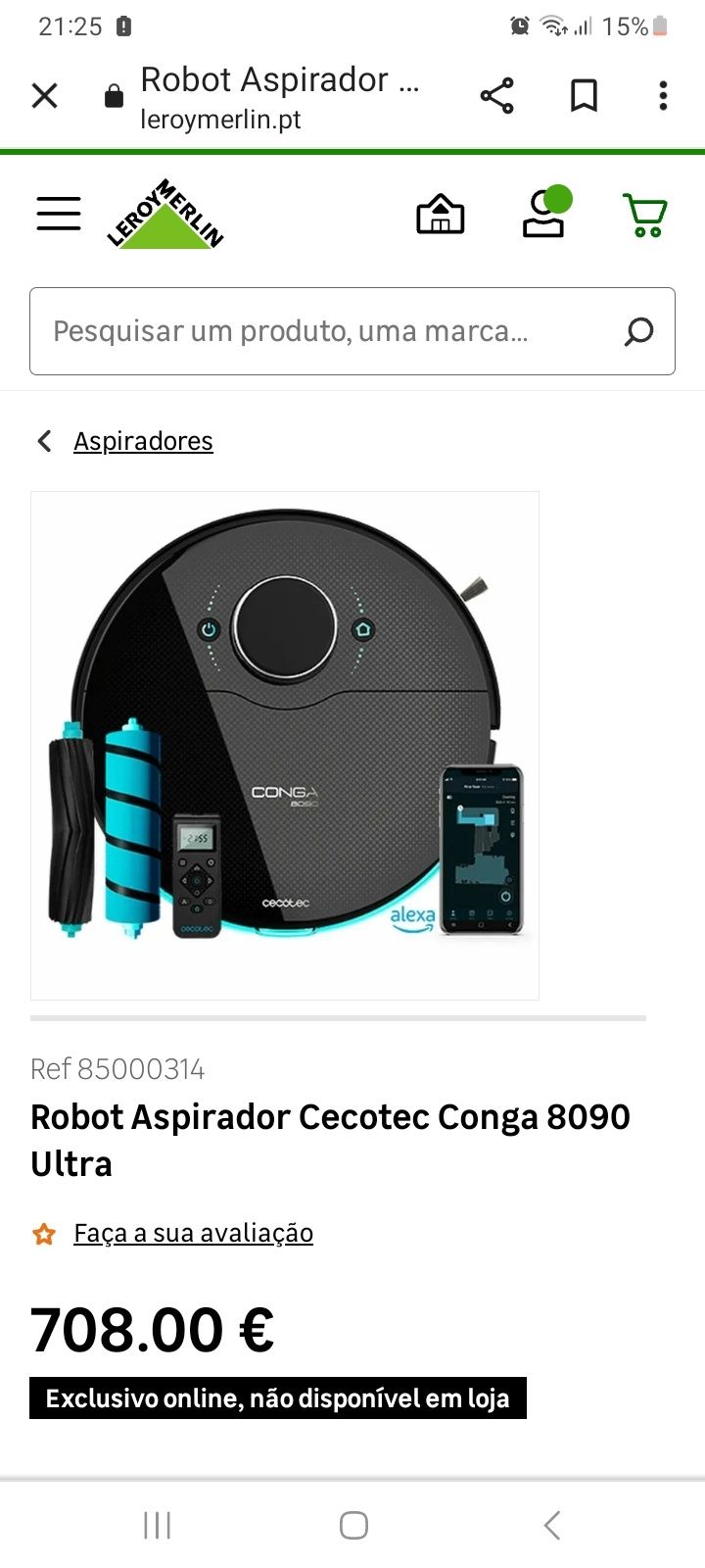 Robô Conga 8090 ultra  da Cecotec