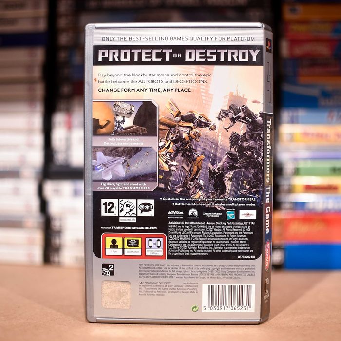 PSP # Transformers The Game
