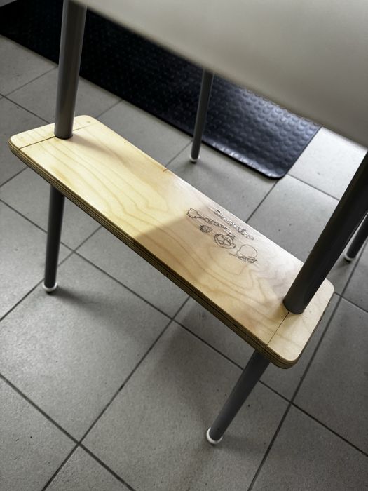dedykowany postopień do krzesełka z ikea