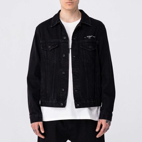 Джинсовка OFF-WHITE 20SS Denim Jacket BLACK