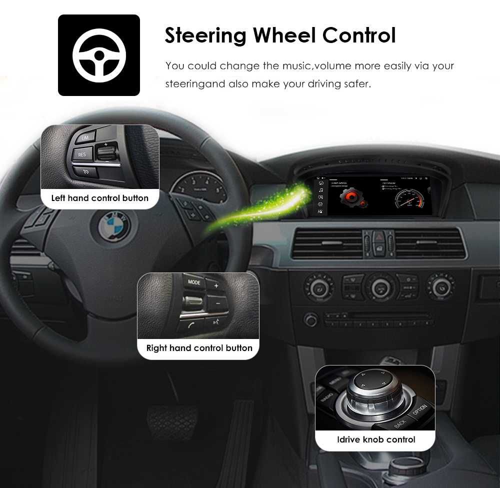 Radio FM GPS WiFi CarPlay Android BMW 3 E90 E93 5 E60 E61 E63 E64 CCC
