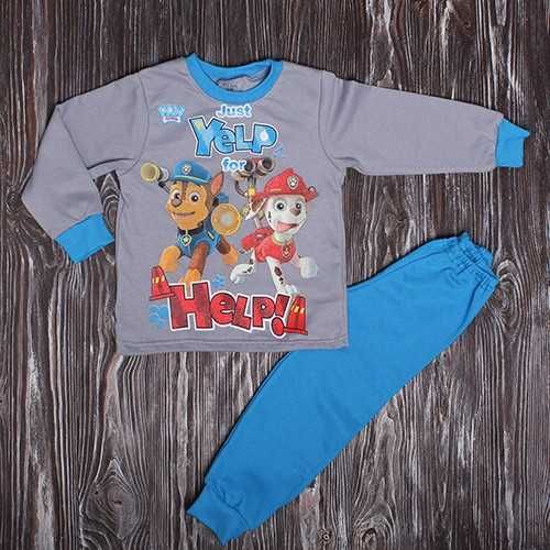 Піжама Щенячий патруль, тепла з начосом на 1-6 років