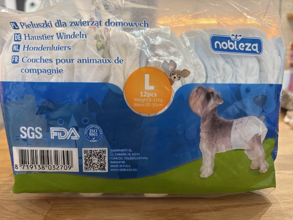 Pieluszki dla psa i zwierząt domowych