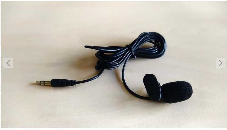 MIKROFON KRAWATOWY Z KLIPSEM mini jack 3,5mm 3-pin