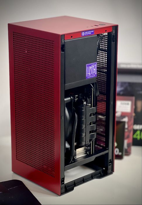 Gamingowy PC ITX Ryzen 7600 RTX4060Ti 32GB DDR5 1TB NVMe NZXT H1 Gwar