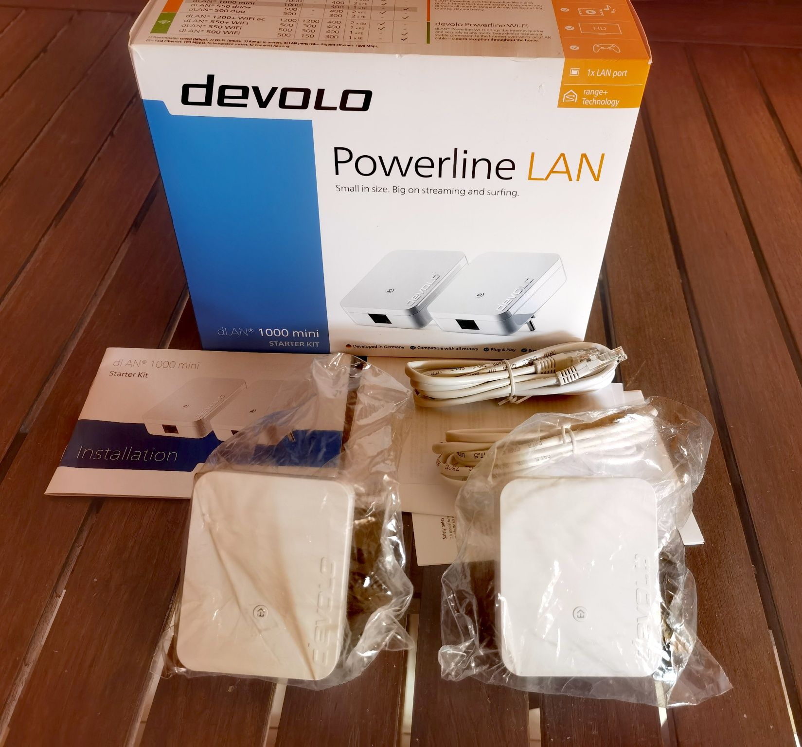 Powerline Devolo dlan 1000 mini Starter Kit NUNCA usado