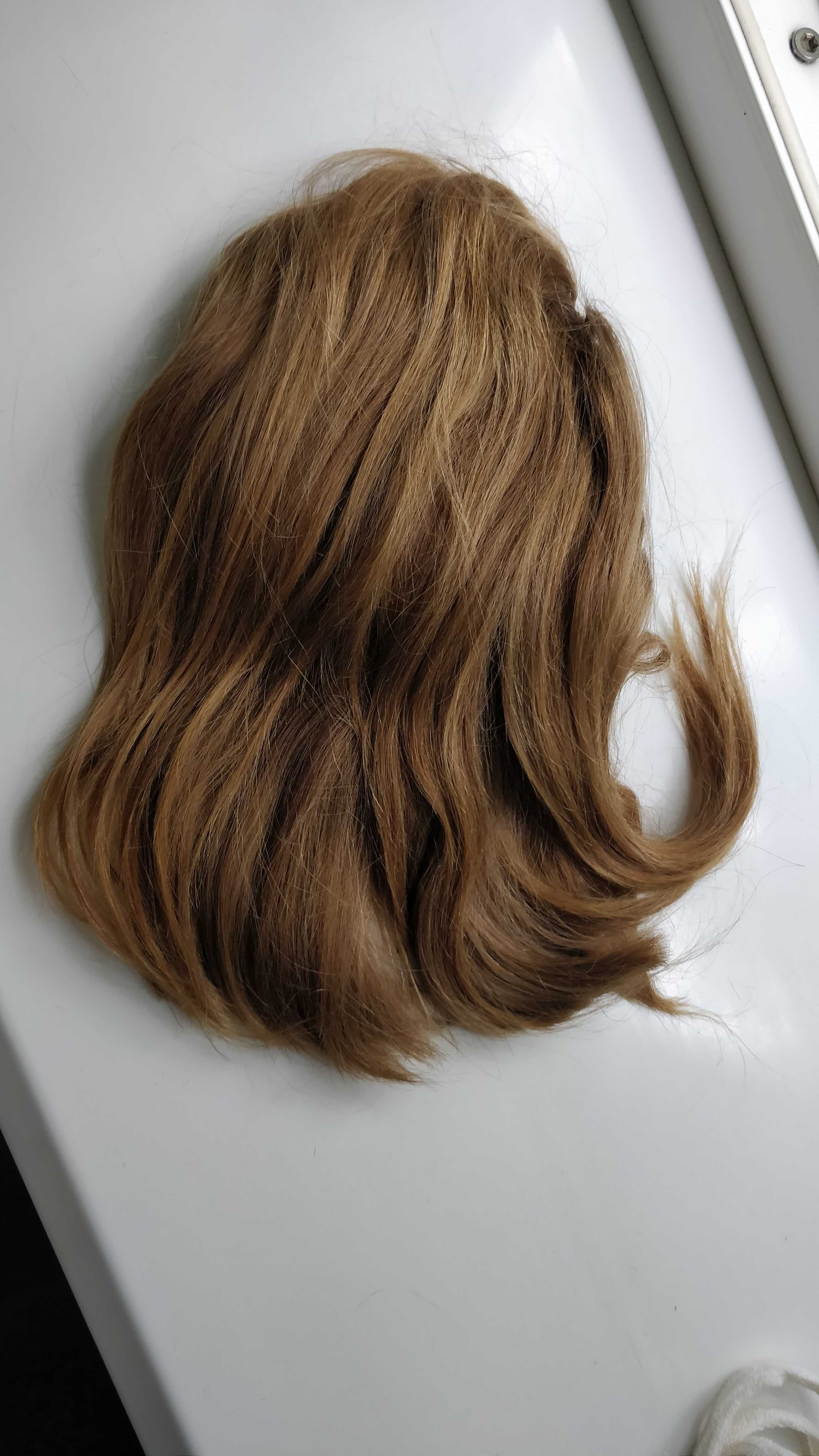 Волосы натуральные детские светло-русого цвета шиньон (250г)