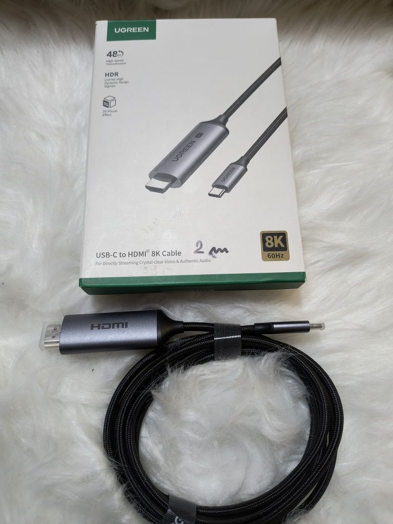 Kabel przejściówka USB c na HDMI 8k 60 Hz 2 metry