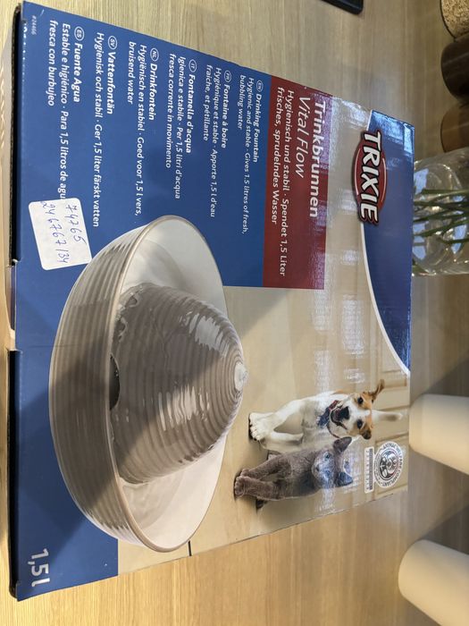 Poidełko,fontanna ceramiczne,szare 1.5l