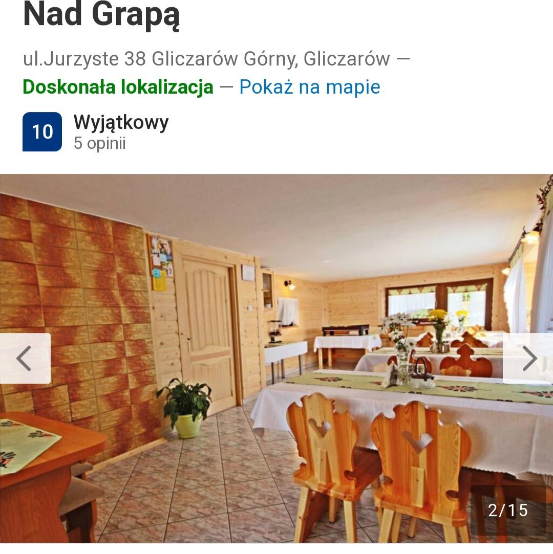 Pokoje w górach,,Nad Grapą,, Gliczarów Górny