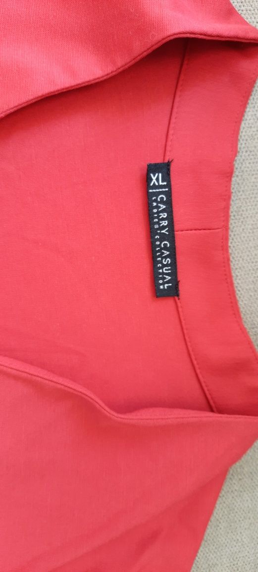 Przepiękna czerwona sukienka Carry Casual r. XL